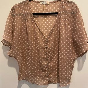 Polka dot blouse
